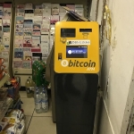 Bitcoin ATM at Oakwood Food Centre in London, UK