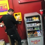 Bitcoin ATM at Il Panino Sandwich Shop in London, UK