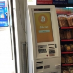 Bitcoin ATM at Mobil Gas Station in Downey