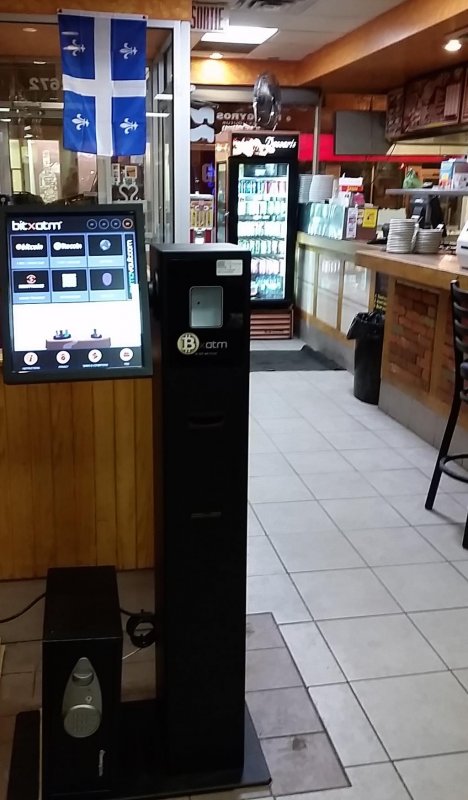 Bitcoin ATM in Montreal - Restaurant Canada Hot Dog