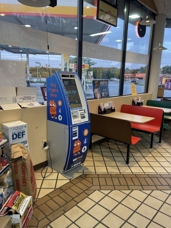Bitcoin ATM in Berlin Shell Gas Station
